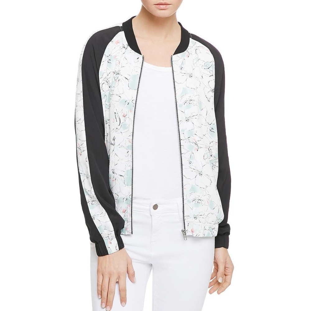 Sanctuary 3487 Womens Outerwear Floral Print Crepe